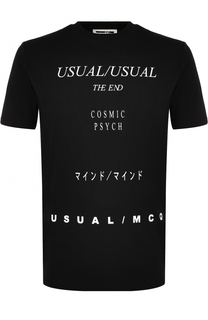 Хлопковая футболка с принтом MCQ