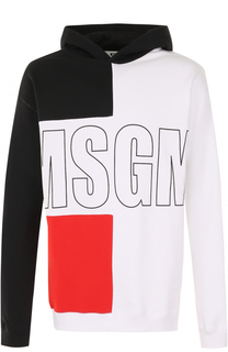 Хлопковая толстовка с капюшоном MSGM