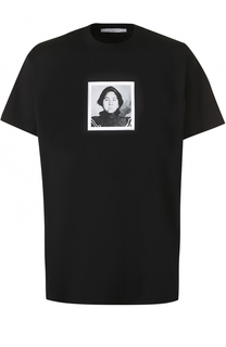 Хлопковая футболка с аппликацией Givenchy