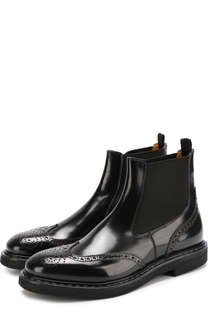 Кожаные челси с брогированием Premiata