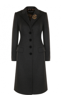 Приталенное шерстяное пальто Dolce &amp; Gabbana