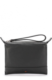 Кожаный футляр для документов на молнии Santoni