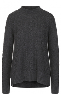 Кашемировый пуловер фактурной вязки FTC