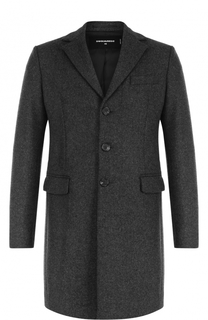 Однобортное кашемировое пальто Dsquared2