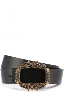 Кожаный ремень с металлической пряжкой Dolce &amp; Gabbana