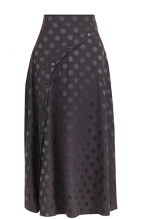Шелковая юбка-миди с отделкой Nina Ricci