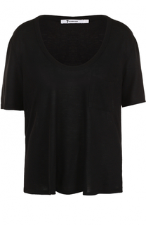 Футболка прямого кроя с декоративной отделкой T by Alexander Wang