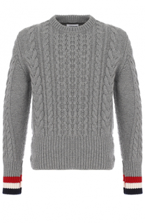 Кашемировый джемпер фактурной вязки Thom Browne