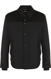 Хлопковая куртка с отложным воротником Saint Laurent