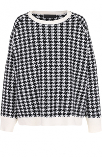 Шерстяной свитер свободного кроя с узором houndstooth Haider Ackermann