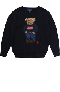 Вязаный свитер с принтом Polo Ralph Lauren