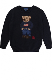 Вязаный свитер с принтом Polo Ralph Lauren