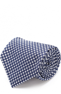 Шелковый галстук с принтом Kiton