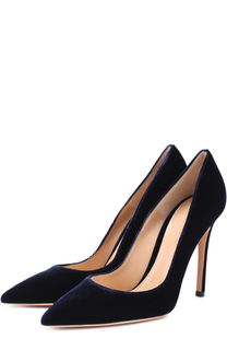 Бархатные туфли Gianvito 105 на шпильке Gianvito Rossi