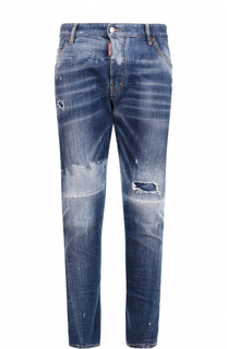Джинсы прямого кроя с потертостями Dsquared2