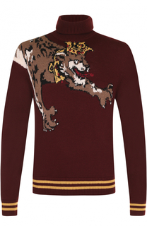 Шерстяной свитер с принтом Dolce &amp; Gabbana