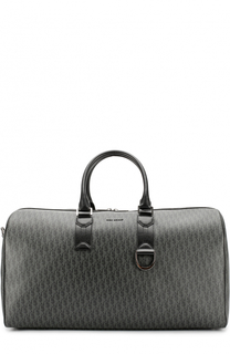 Кожаная дорожная сумка с принтом Dior