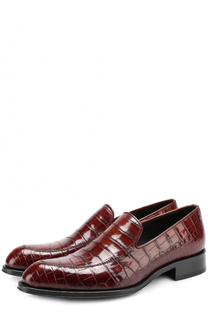 Лоферы из кожи аллигатора Brioni