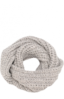 Шерстяной шарф-снуд фактурной вязки Karakoram accessories