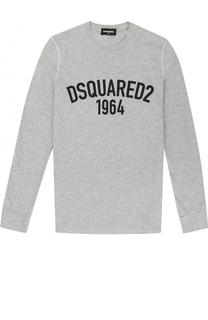 Хлопковый лонгслив с принтом Dsquared2