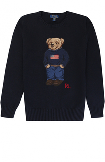 Вязаный свитер с принтом Polo Ralph Lauren