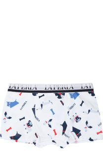 Хлопковые боксеры с принтом La Perla