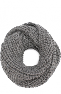 Шерстяной шарф-снуд фактурной вязки Karakoram accessories