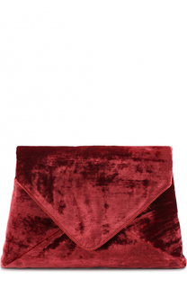 Текстильный клатч с кожаной отделкой Dries Van Noten