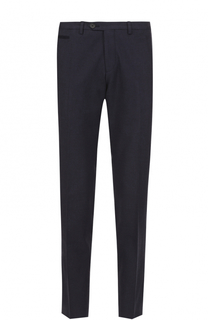 Шерстяные брюки прямого кроя BOSS