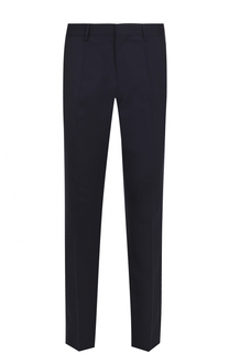 Шерстяные брюки прямого кроя BOSS