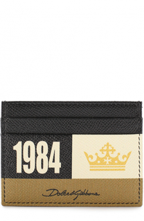 Кожаный футляр для кредитных карт с принтом Dolce &amp; Gabbana