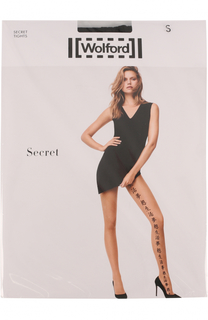 Капроновые колготки с надписью Wolford