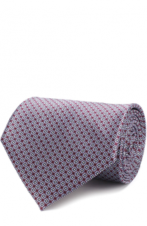 Шелковый галстук с узором Brioni