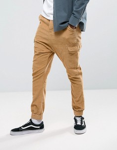 Джоггеры карго заниженного кроя ASOS - Желтый