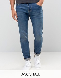 Узкие эластичные джинсы ASOS TALL - Синий