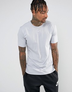 Серая футболка с логотипом-галочкой Nike 906959-012 - Серый