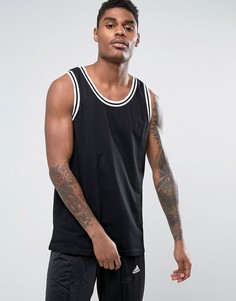 Свободная майка с кантом ASOS - Черный