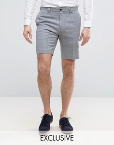 Шорты скинни с вафельной текстурой Noak - Серый