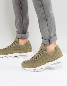 Зеленые кроссовки Nike Air Max 95 749766-201 - Коричневый