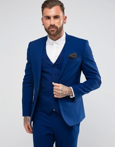 Синий облегающий пиджак ASOS - Синий