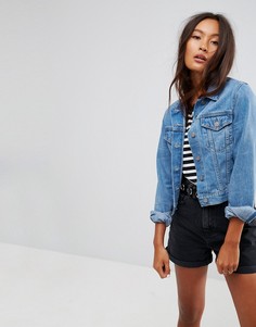Синяя джинсовая куртка ASOS - Синий