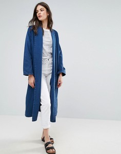 Длинное джинсовое пальто Waven Anja - Синий