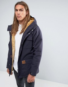 Куртка с подкладкой из искусственного меха Carhartt WIP Mentley - Темно-синий