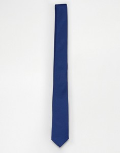 Узкий темно-синий галстук ASOS - Темно-синий