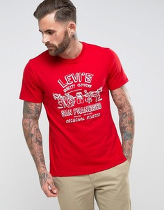 Футболка с принтом 2 лошадей Levis - Красный Levis®