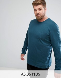 Зеленый лонгслив ASOS PLUS - Зеленый