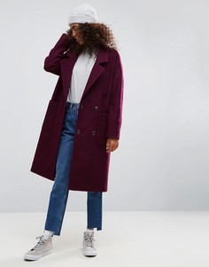 Пальто оверсайз ASOS - Фиолетовый