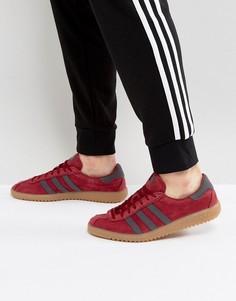 Красные замшевые кроссовки adidas Originals Bermuda BY9653 - Красный