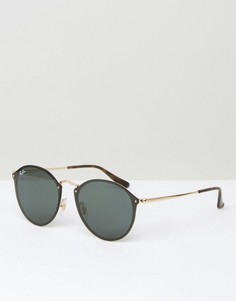 Круглые солнцезащитные очки Ray-Ban 0RB3574N - Черный