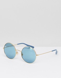 Круглые солнцезащитные очки Ray-Ban Jajo 0RB3592 - Золотой